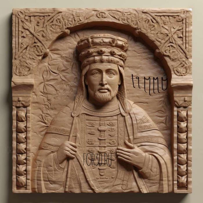 Justinian I 2 stl model for CNC